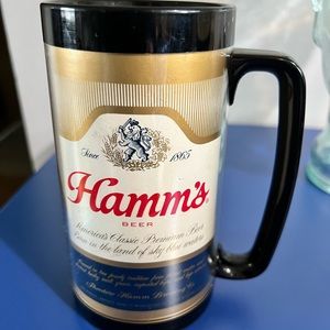Vintage Hamms beer 16oz insulated mug